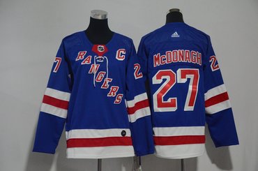 Youth Rangers 27 Ryan McDonagh Blue Youth Adidas Jersey Youth Rangers 27 Ryan McDonagh Blue Youth Adidas Jersey