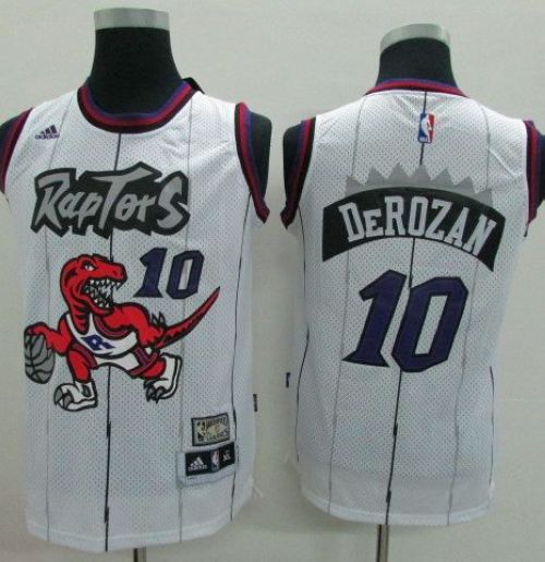 Youth Raptors #10 DeMar DeRozan White Throwback Stitched NBA Jersey Youth Raptors #10 DeMar DeRozan White Throwback Stitched NBA Jersey