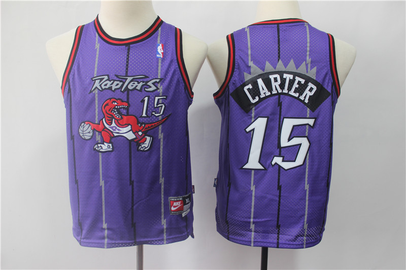 Youth Raptors 15 Vince Carter Purple Youth Swingman Jersey Youth Raptors 15 Vince Carter Purple Youth Swingman Jersey