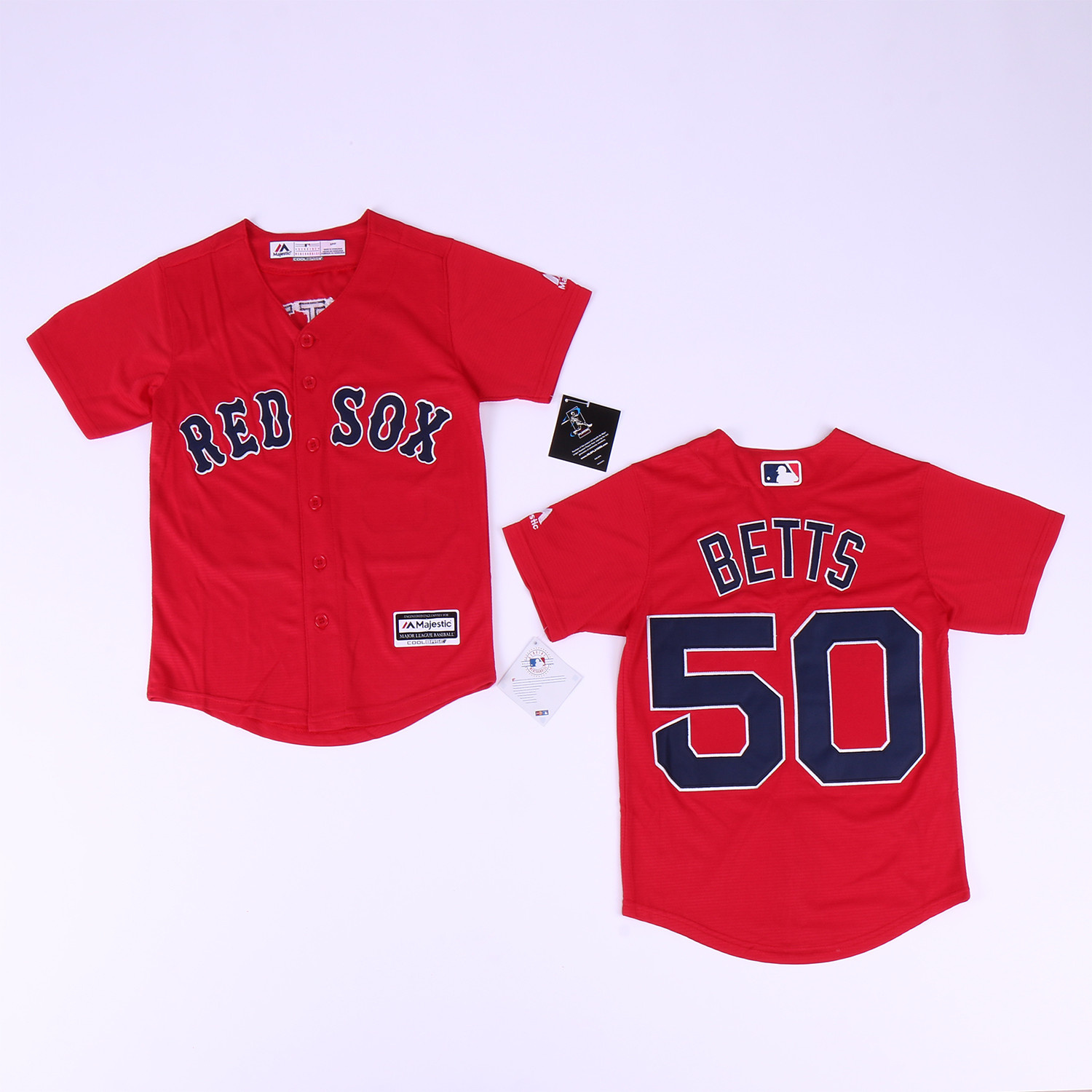 Youth Red Sox 50 Mookie Betts Red Youth Cool Base Jersey Youth Red Sox 50 Mookie Betts Red Youth Cool Base Jersey