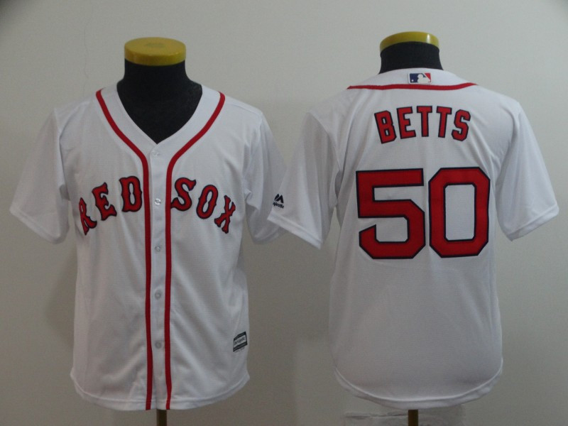 Youth Red Sox 50 Mookie Betts White Youth Cool Base Jersey Youth Red Sox 50 Mookie Betts White Youth Cool Base Jersey