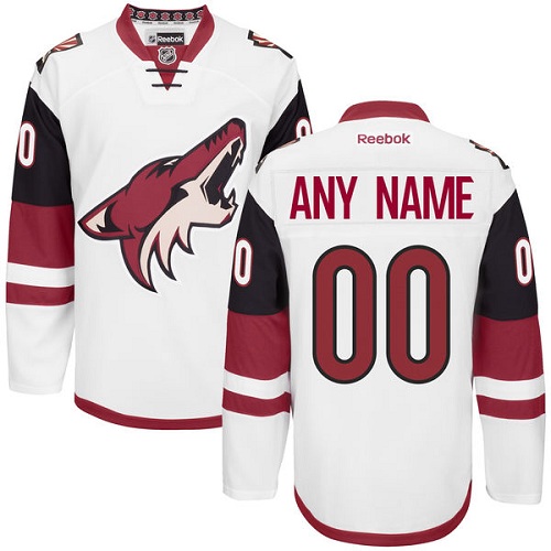 Youth Reebok Arizona Coyotes Customized Authentic White Away NHL Jersey Youth Reebok Arizona Coyotes Customized Authentic White Away NHL Jersey