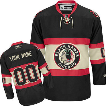 Youth Reebok Chicago Blackhawks Customized Authentic Black New Third NHL Jersey Youth Reebok Chicago Blackhawks Customized Authentic Black New Third NHL Jersey