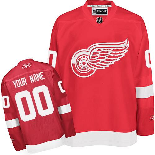 Youth Reebok Detroit Red Wings Customized Authentic Red Home NHL Jersey Youth Reebok Detroit Red Wings Customized Authentic Red Home NHL Jersey