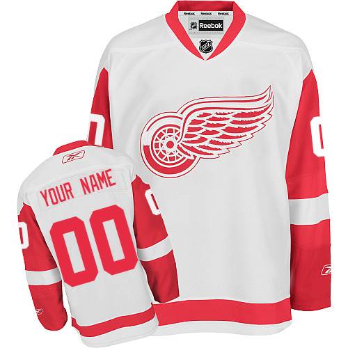 Youth Reebok Detroit Red Wings Customized Authentic White Away NHL Jersey Youth Reebok Detroit Red Wings Customized Authentic White Away NHL Jersey