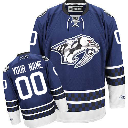 Youth Reebok Nashville Predators Customized Authentic Blue Third NHL Jersey Youth Reebok Nashville Predators Customized Authentic Blue Third NHL Jersey