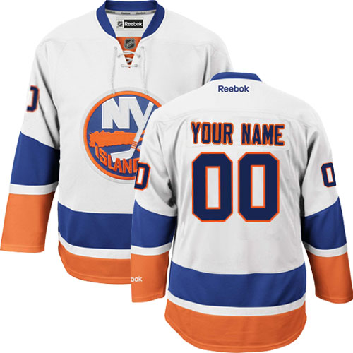 Youth Reebok New York Islanders Customized Authentic White Away NHL Jersey Youth Reebok New York Islanders Customized Authentic White Away NHL Jersey