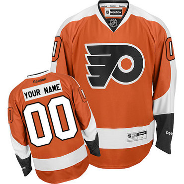 Youth Reebok Philadelphia Flyers Customized Authentic Orange Home NHL Jersey Youth Reebok Philadelphia Flyers Customized Authentic Orange Home NHL Jersey