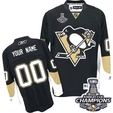 Youth Reebok Pittsburgh Penguins Customized Authentic Black Home 2016 Stanley Cup Champions NHL Jersey Youth Reebok Pittsburgh Penguins Customized Authentic Black Home 2016 Stanley Cup Champions NHL Jersey