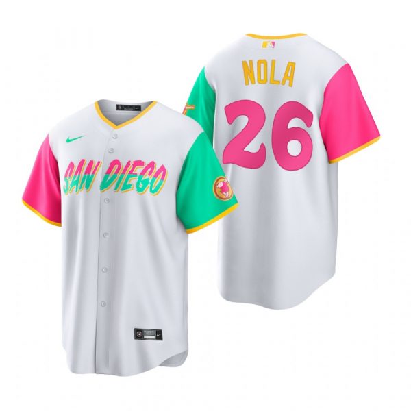 Youth San Diego Padres Austin Nola White City Connect Stitched Jersey Youth San Diego Padres Austin Nola White City Connect Stitched Jersey