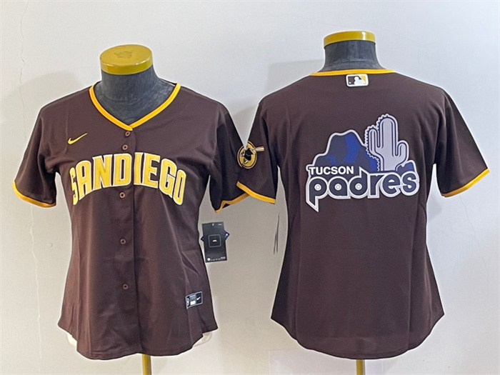 Youth San Diego Padres Brown Team Big Logo Stitched Baseball Jersey Youth San Diego Padres Brown Team Big Logo Stitched Baseball Jersey