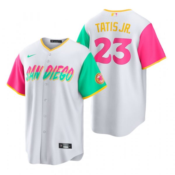 Youth San Diego Padres Fernando Tatis Jr. White City Connect Stitched Jersey Youth San Diego Padres Fernando Tatis Jr. White City Connect Stitched Jersey