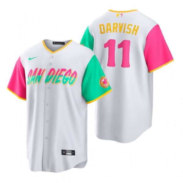 Youth San Diego Padres Yu Darvish White City Connect Stitched Jersey Youth San Diego Padres Yu Darvish White City Connect Stitched Jersey