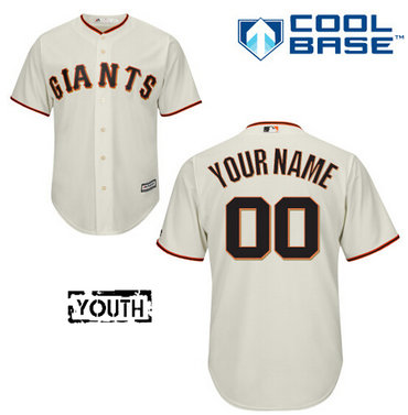 Youth San Francisco Giants Customized Home White Baseball Jersey Youth San Francisco Giants Customized Home White Baseball Jersey