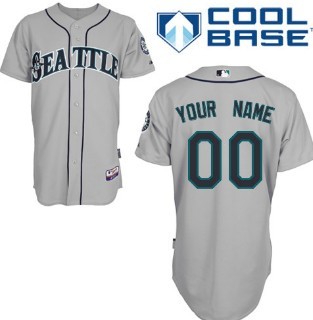 Youth Seattle Mariners Customized Gray Jersey Youth Seattle Mariners Customized Gray Jersey