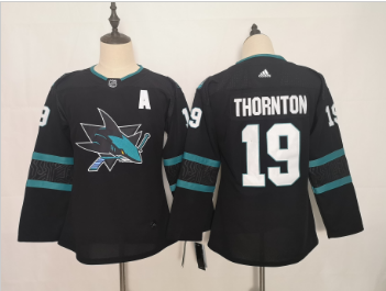 Youth Sharks 19 Joe Thornton Black Youth Adidas Jersey Youth Sharks 19 Joe Thornton Black Youth Adidas Jersey
