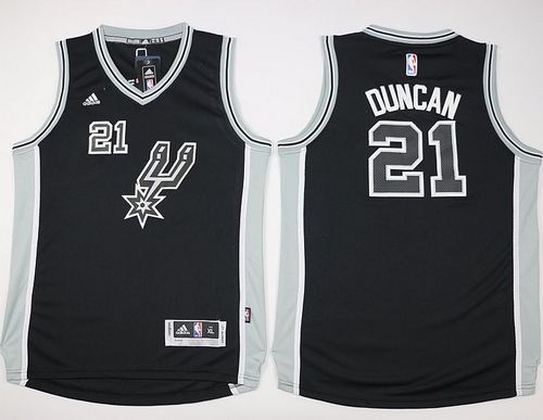 Youth Spurs #21 Tim Duncan Black New RoadStitched NBA Jersey Youth Spurs #21 Tim Duncan Black New RoadStitched NBA Jersey