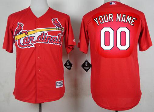Youth St. Louis Cardinals Customized Red Jersey Youth St. Louis Cardinals Customized Red Jersey