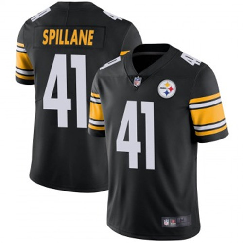 Youth Steelers #41 Robert Spillane Black Jerseys Youth Steelers #41 Robert Spillane Black Jerseys