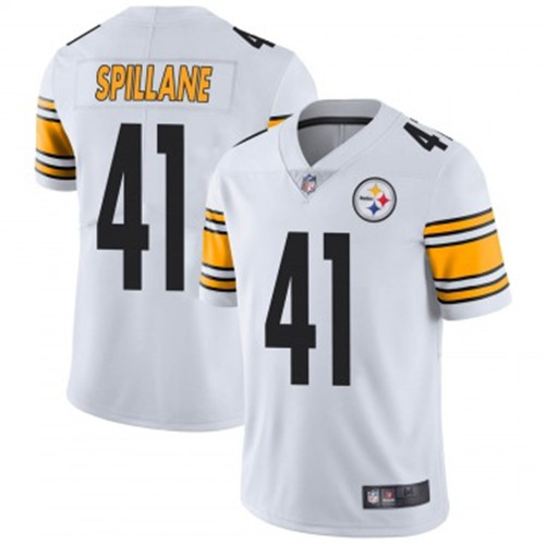 Youth Steelers #41 Robert Spillane White Jerseys Youth Steelers #41 Robert Spillane White Jerseys