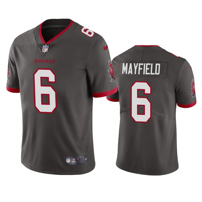 Youth Tampa Bay Buccaneers #6 Baker Mayfield Grey Vapor Untouchable Limited Stitched Jersey Youth Tampa Bay Buccaneers #6 Baker Mayfield Grey Vapor Untouchable Limited Stitched Jersey