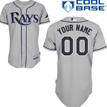 Youth Tampa Bay Rays Customized Gray Jersey Youth Tampa Bay Rays Customized Gray Jersey