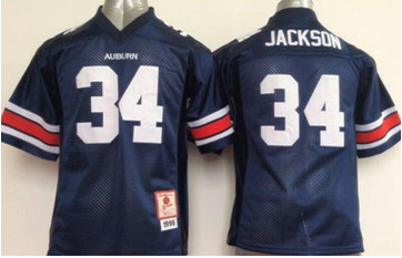 Youth Tigers #34 Bo Jackson Blue Stitched NCAA Jersey Youth Tigers #34 Bo Jackson Blue Stitched NCAA Jersey