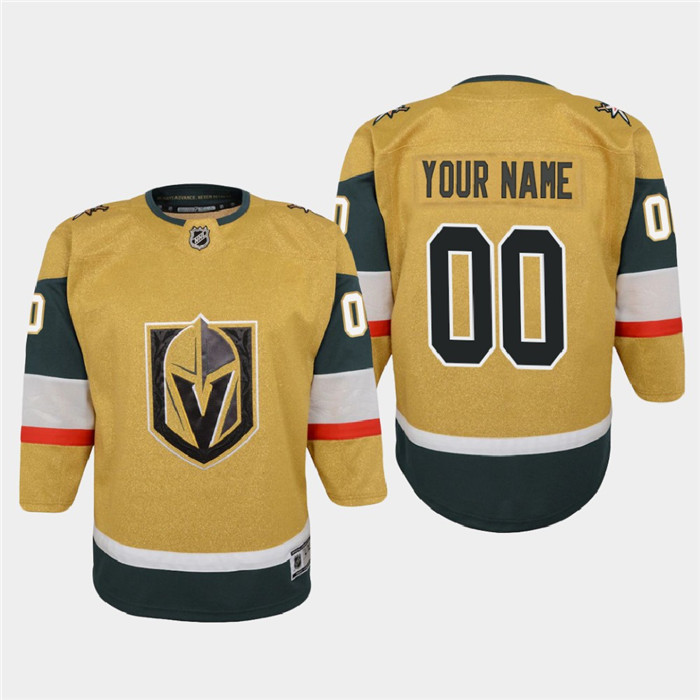 Youth Vegas Golden Knights Custom Youth 2020-21 Player Alternate Stitched NHL Jersey Gold Youth Vegas Golden Knights Custom Youth 2020-21 Player Alternate Stitched NHL Jersey Gold