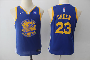 Youth Warriors 23 Draymond Green Blue Youth Nike Swingman Jersey