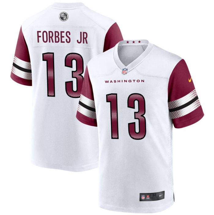 Youth Washington Commanders #13 Emmanuel Forbes 2022 White Stitched Football Jersey Youth Washington Commanders #13 Emmanuel Forbes 2022 White Stitched Football Jersey