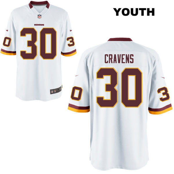 Youth Washington Redskins #30 Sua Cravens Alternate Nike White Football Jersey
