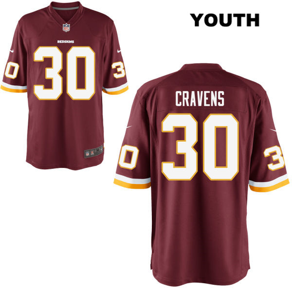 Youth Washington Redskins #30 Sua Cravens Home Nike Red Football Jersey