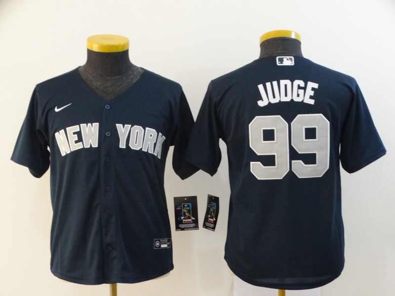 Youth Yankees 99 Aaron Judge Navy Youth 2020 Nike Cool Base Jersey Youth Yankees 99 Aaron Judge Navy Youth 2020 Nike Cool Base Jersey