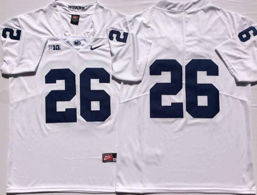 Youth enn State Nittany Lions 26 Saquon Barkley White Youth College Football Jersey Youth enn State Nittany Lions 26 Saquon Barkley White Youth College Football Jersey