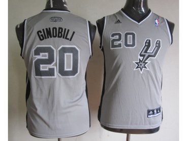 Youth nba san antonio spurs #20 ginobili grey(revolution 30 swingman) Youth nba san antonio spurs #20 ginobili grey(revolution 30 swingman)