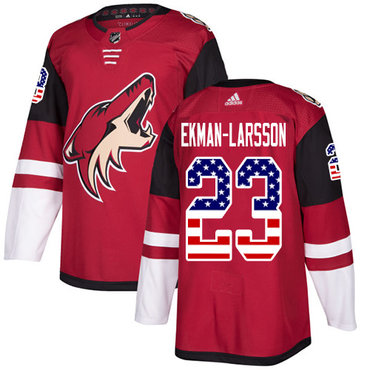 adidas Coyotes #23 Oliver Ekman-Larsson Maroon Home Authentic USA Flag Stitched Youth NHL Jersey adidas Coyotes #23 Oliver Ekman-Larsson Maroon Home Authentic USA Flag Stitched Youth NHL Jersey