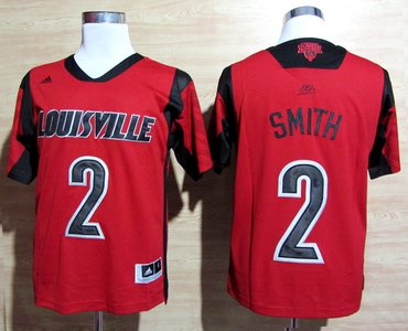 adidas Louisville Cardinals 2013 March Madness Russ Smith 2 Authentic Jersey - Red