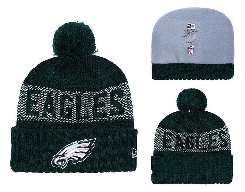 agles Fresh Logo Green Pom Knit Hat YD
