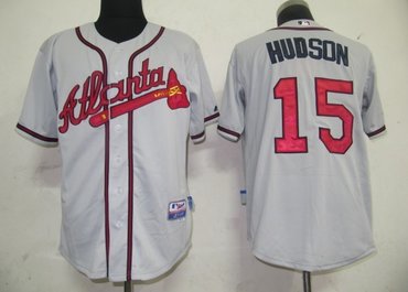 atlanta braves 15 hudson grey jerseys