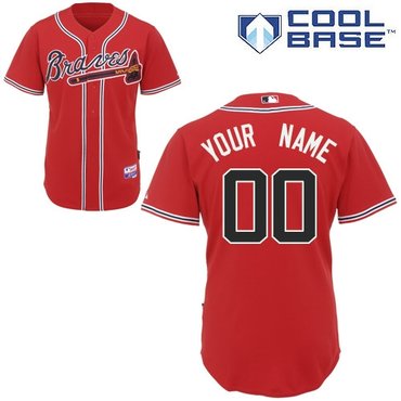 atlanta braves personalized custom red jersey atlanta braves personalized custom red jersey