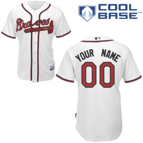 atlanta braves personalized custom white jersey atlanta braves personalized custom white jersey