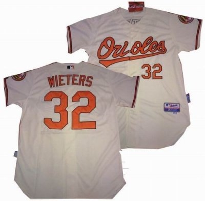 baltimore orioles #32 matt wieters cream cool base jerseys