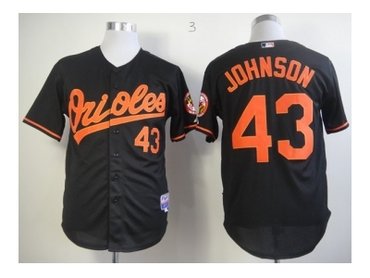 baltimore orioles #43 johnson black mlb jerseys