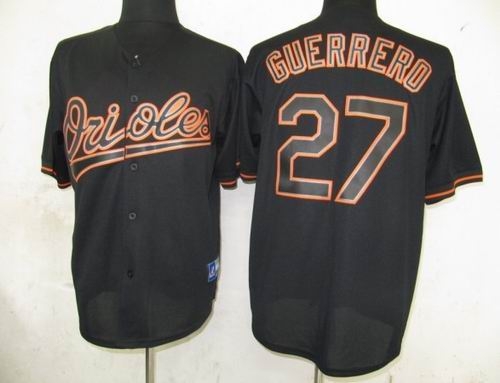 baltimore orioles 27 vladimir guerrero pitch black fashion jersey