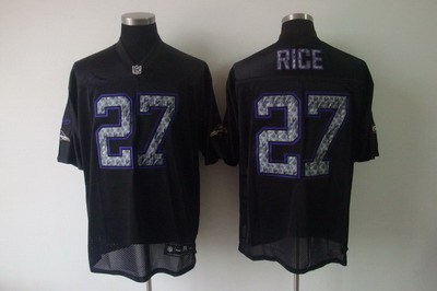 baltimore ravens #27 ray rice black [2011 united sideline ]