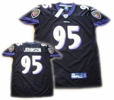 baltimore ravens #95 johnson black jersey