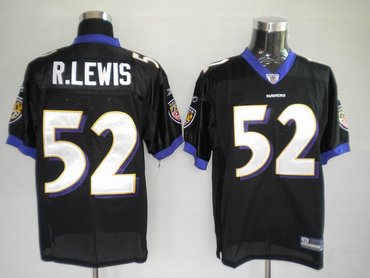 baltimore ravens 52 r.lewis black jerseys