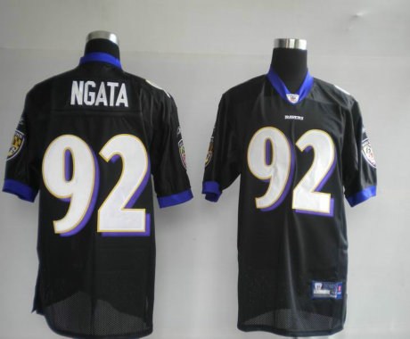 baltimore ravens 92# ngata black jerseys