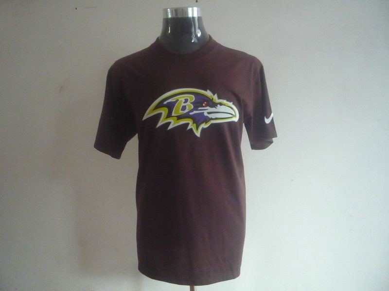 baltimore ravens sideline legend authentic logo dri-fit t-shirt -brown