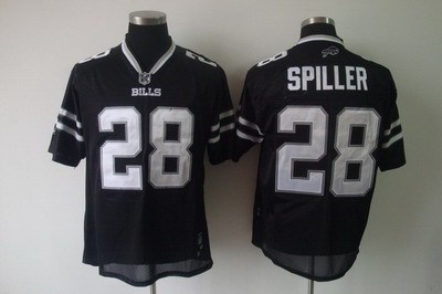 buffalo bills #28 spiller black jerseys[black shadow]